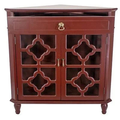 Moretown 2 Door Accent Cabinet Breakwater Bay Color: Red