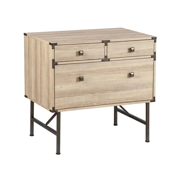 Saint Birch Langer Light Oak Lateral File Drawer
