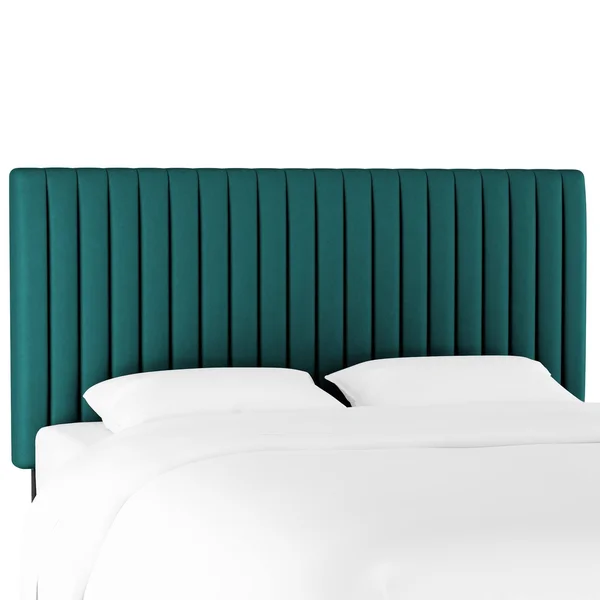 Channel Full Headboard Velvet Teal - Opalhouse