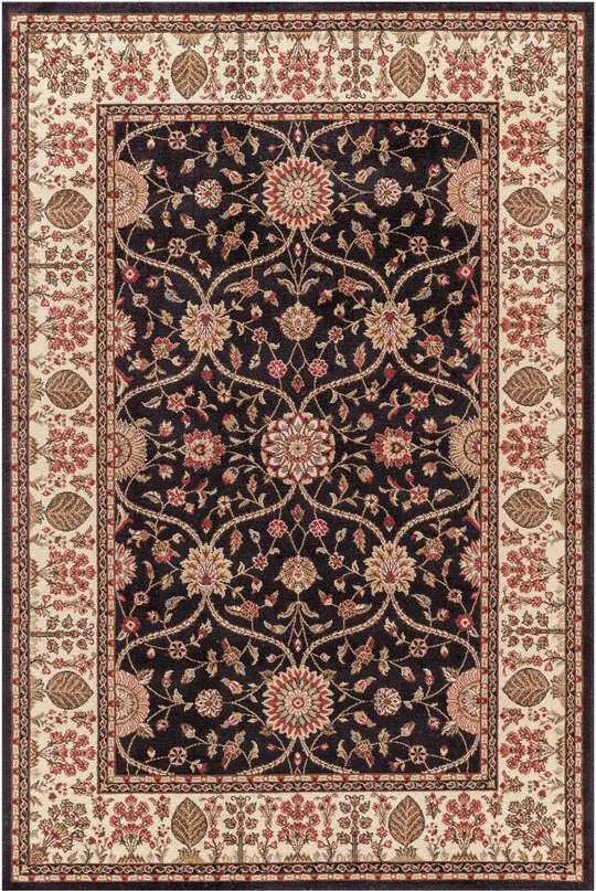 Concord Jewel Voysey Rug Black