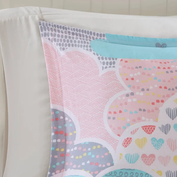 Urban Habitat Kids Cloud Cotton Printed Comforter Set Pink Full/Queen