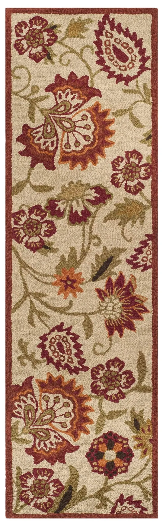 Safavieh 2&-3x22 x 14& Blossom BLM862A Beige Multi Rug
