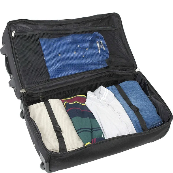 Denco Kentucky Black Nylon 27-inch Rolling Drop Bottom Duffel Bag