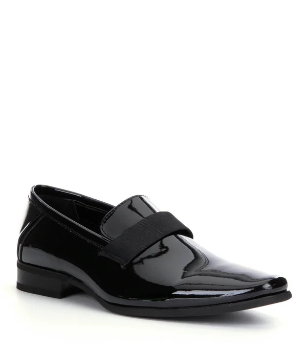 Calvin Klein Bernard Patent Loafers - Men's, Size: 8.5, Black