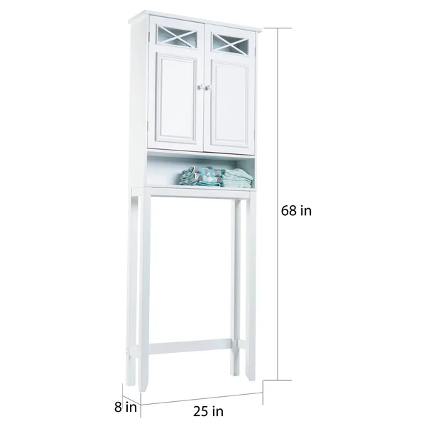 Elegant Home Fashions Geneva Space Saver White