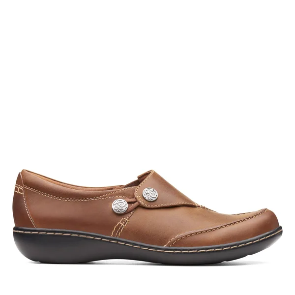 Clarks Ashland Lane Slip-On 6 Women's Dark Tan