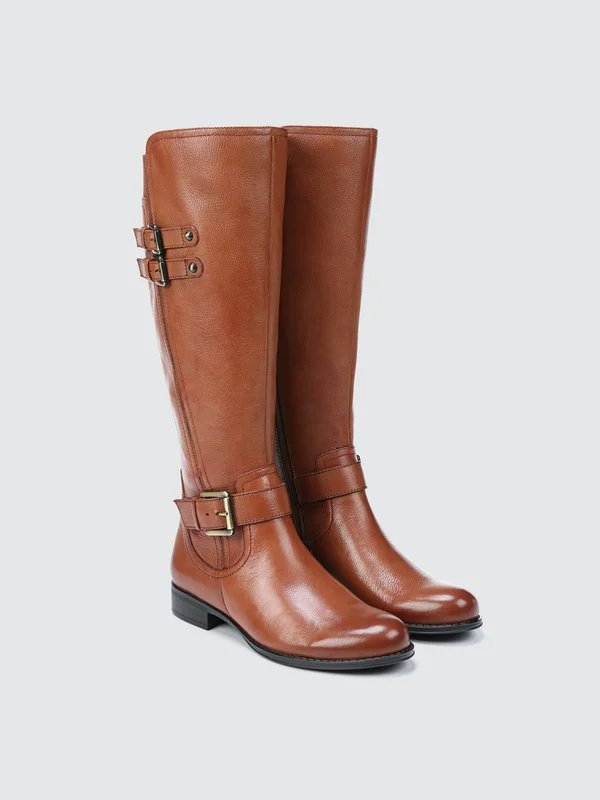 Naturalizer Women's Jessie Wide Calf Boots - Banana Bread in Size 6.5