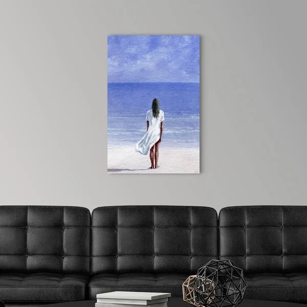 Girl on Beach - 1995, Canvas Wall Art, 20x30, Great Big Canvas