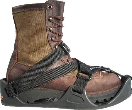 Korkers Unisex TuffTrax 3-In-1 Overshoe Sandal - Black, L