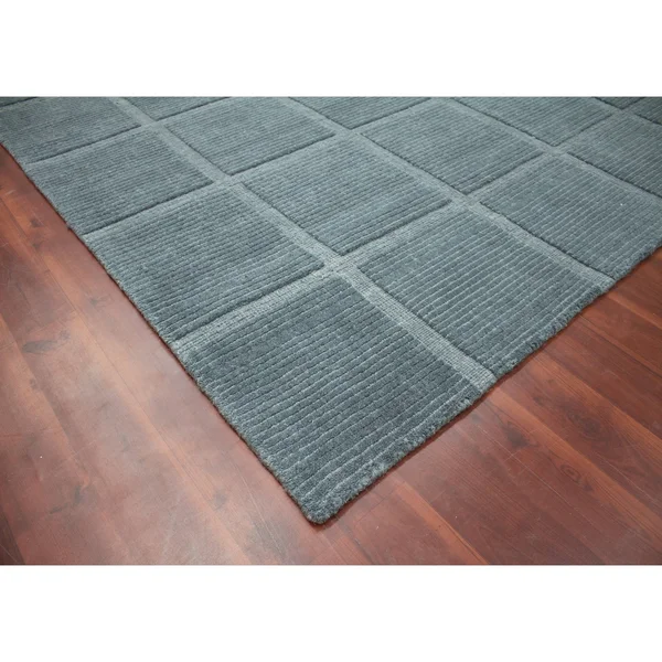 Marinda Hand-Woven Wool Area Rug - 8x10 - Blue