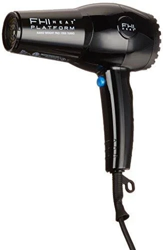 FHI Heat Platform Nano Weight Pro 1900 Turbo Tourmaline Ceramic Hair Dryer, Packaging May Vary