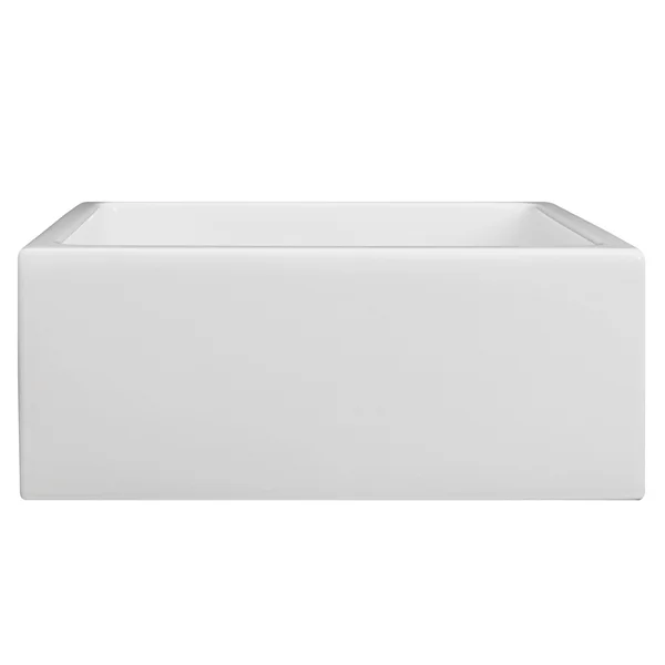 ZLINE Venice 24 inch Farmhouse Reversible Fireclay Sink in White Gloss - FRC5120-WH-24