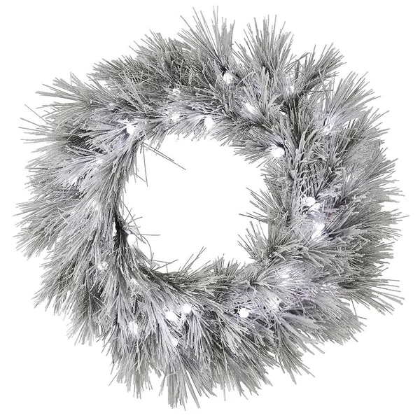 Vickerman G186661LED 60x22 Flkd Alder Pine Wreath C7 120Wht LED