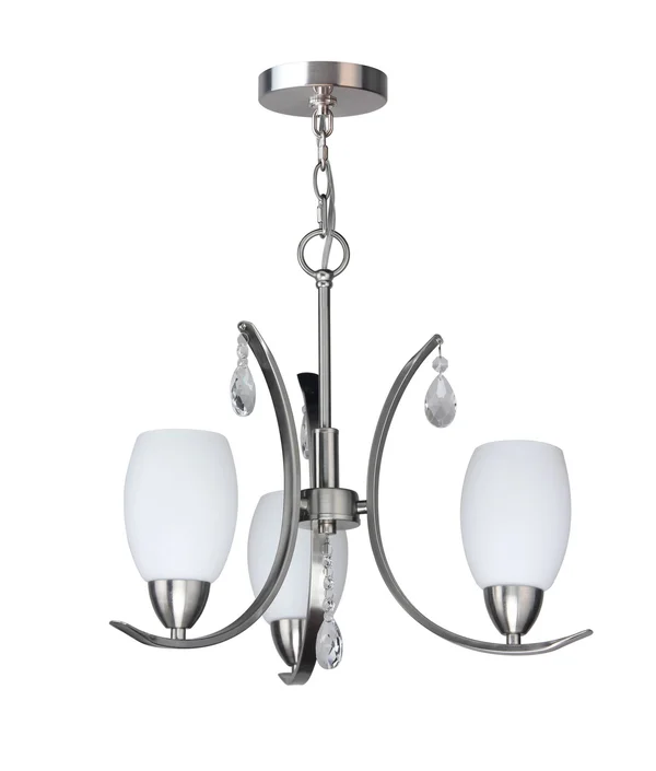 Darby Home Co Berenice 3-Light Mini Chandelier Finish: Satin Nickel