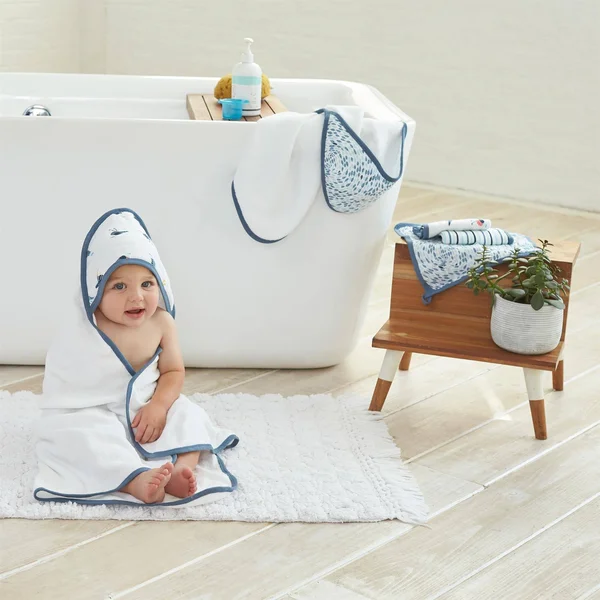 Aden + Anais Essentials Hooded Towel - Seashore - 2 Pack