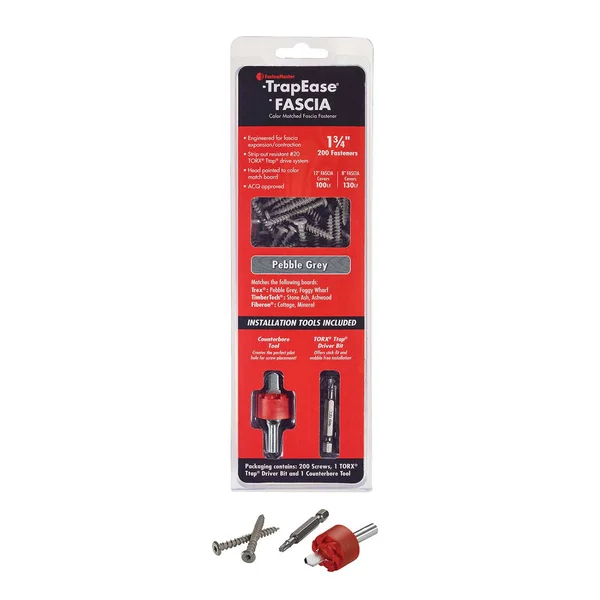 FastenMaster TrapEase Fascia Screws - 100 LF - 1-3/4x22 - Tiki Torch