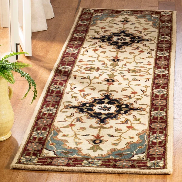 Safavieh Heritage HG760A 2&3x22 x 6&0x22 Runner Ivory - Red Area Rug