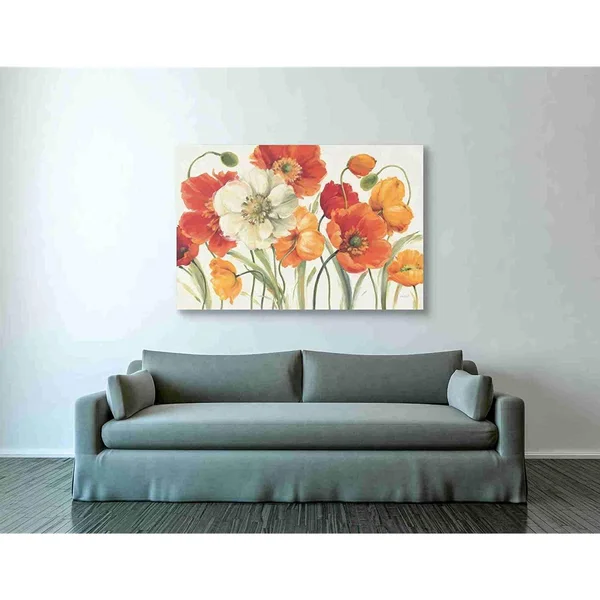 Epic Graffiti Poppies Melody I by Lisa Audit Giclee Canvas Wall Art, 40x22 x 60, 1.5 x 60 x 40