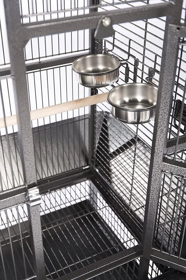Prevue Wrought Iron Bird Cage Chalk White