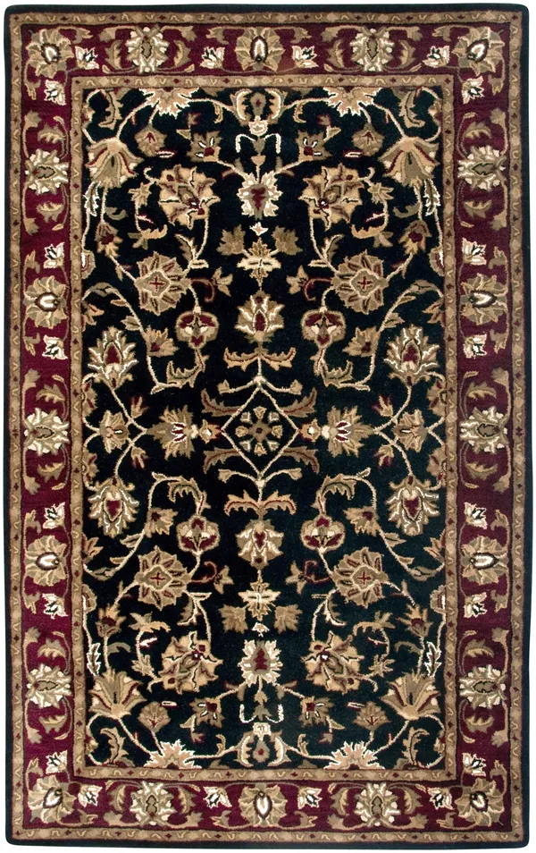 Sareena Black 3& x 5& Hand-Tufted Rug- SE1000