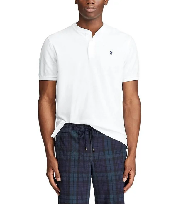 Polo Ralph Lauren Men's Featherweight Mesh Henley - White - M