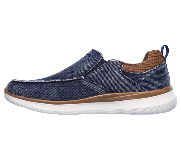 Skechers Men's Delson 2.0 - Larwin Sneakers, Navy, 7.5
