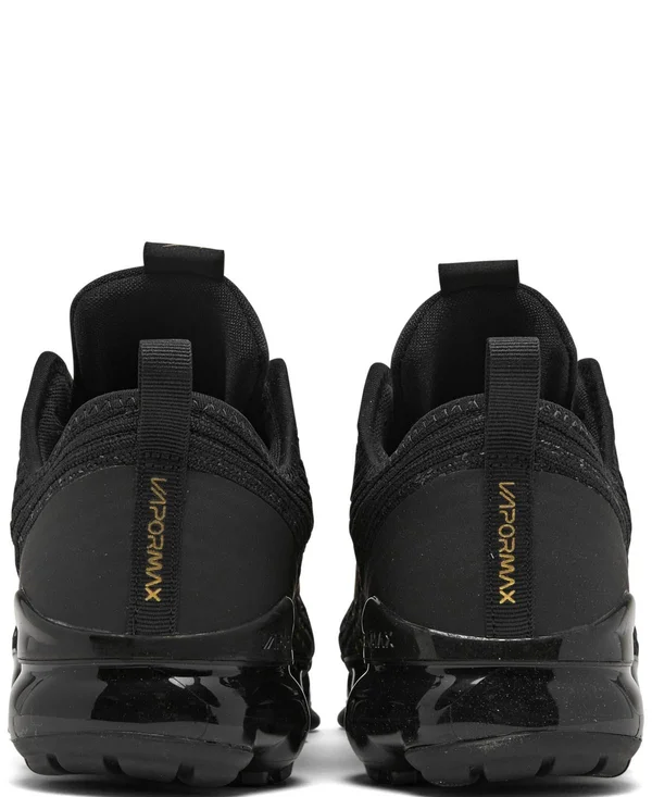 Nike Air VaporMax Flyknit 3 Black/Gold Grade School Kids& Shoes, Size: 5