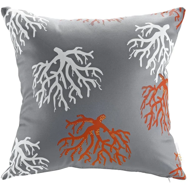 Modway Modify Multicolored Polyester Water-Resistant Throw Pillows (Set of 2), Green
