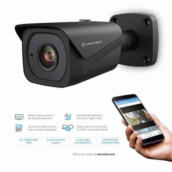 IP8M-2496EB-28MM Amcrest UltraHD 4K Bullet PoE IP Camera