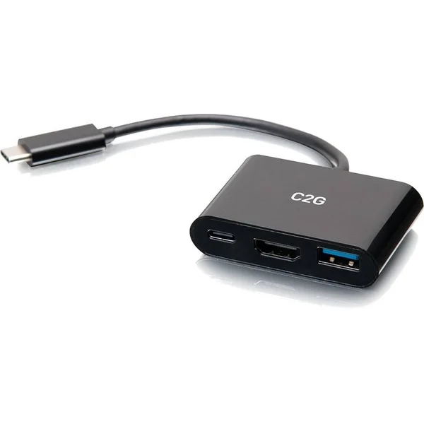 C2G USB C Mini Dock with HDMI - USB and USB C - Power Delivery Up to 60W
