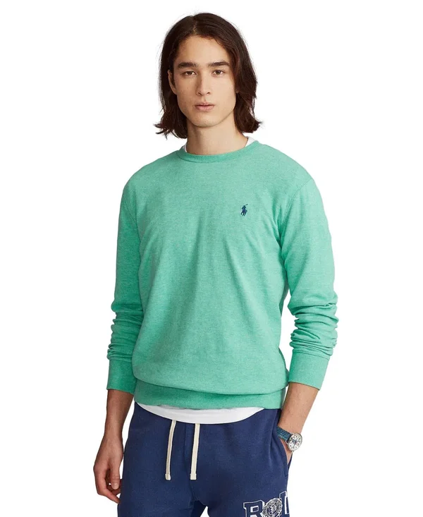 Polo Ralph Lauren Men's Crew Neck Pullover - Resort Green Heather
