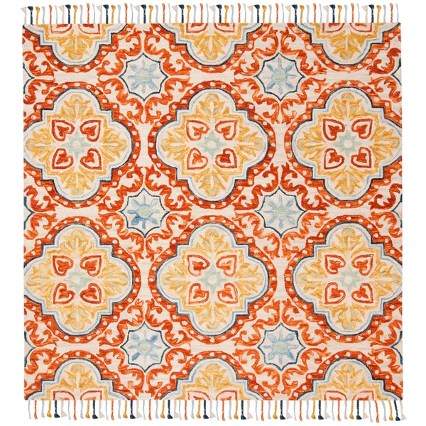 Safavieh Aspen 217 Beige/Rust 7& x 7& Square Area Rug