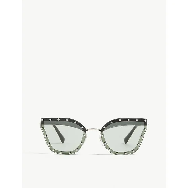 Valentino VA2028 3006/2 Silver Women Sunglasses