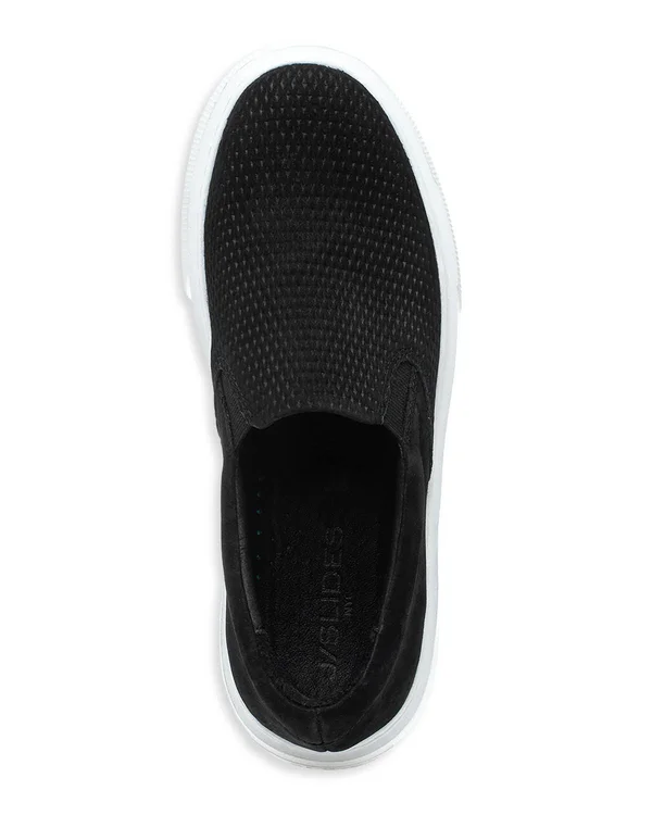 J/Slides Delia Leather Sneaker, 7.5, White Multi
