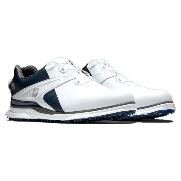 FootJoy Men's Pro|SL Carbon Boa Golf Shoe, White/Navy, 10.5 Wide