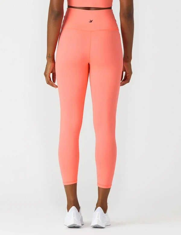 Glyder High Waist Pure 7/8 Legging: Hot Coral, Xxs, Hot Coral