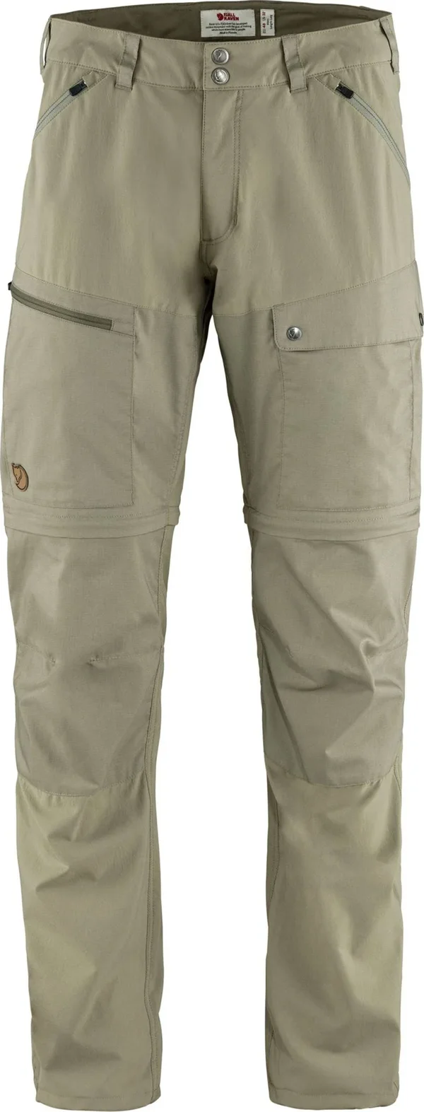 Fjallraven Men's Abisko Midsummer Zip Off Trousers - Savanna-Light Olive - 58