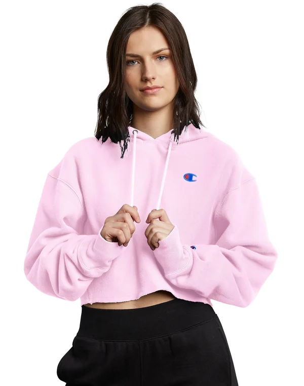 Champion REVERSE Weave Cropped Cut Hoodie Ice Cake