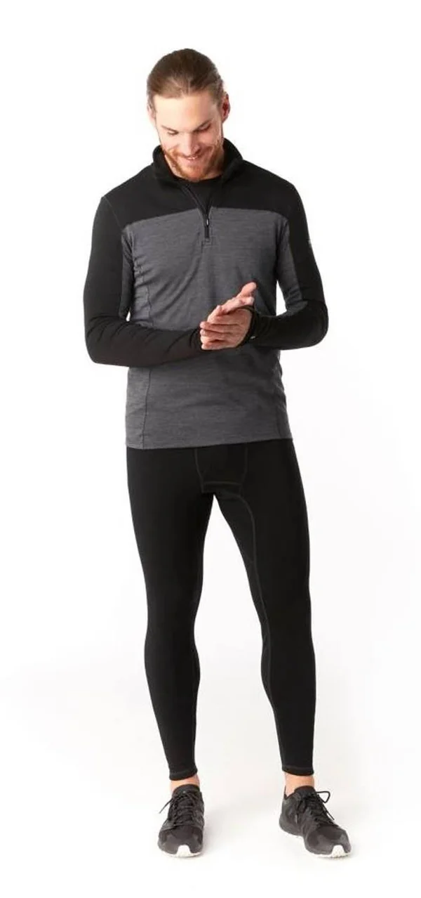 Smartwool Men's Merino Sport 250 Long Sleeve 1/4 Zip - Black - M