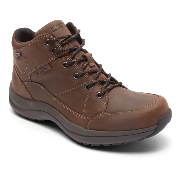Men's Dunham Simon-DUN Waterproof Ankle Boot, Size: 12, Brown