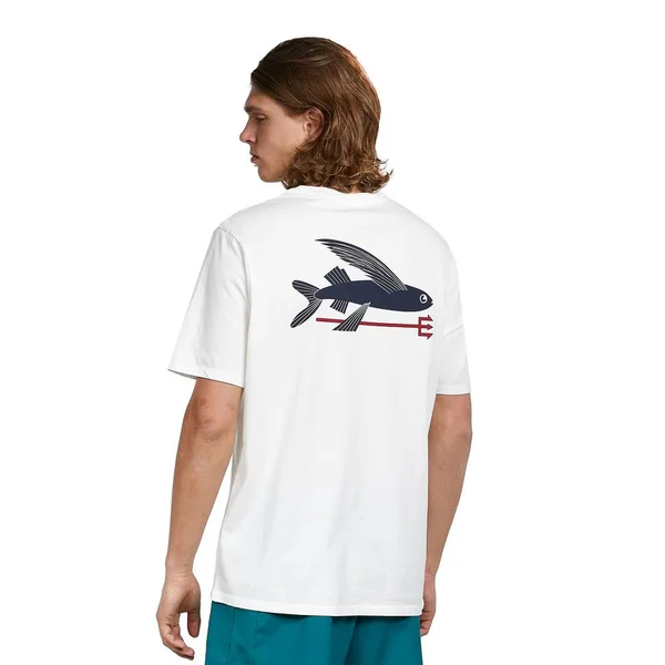 Patagonia Flying Fish Organic T-Shirt - Men's White - S