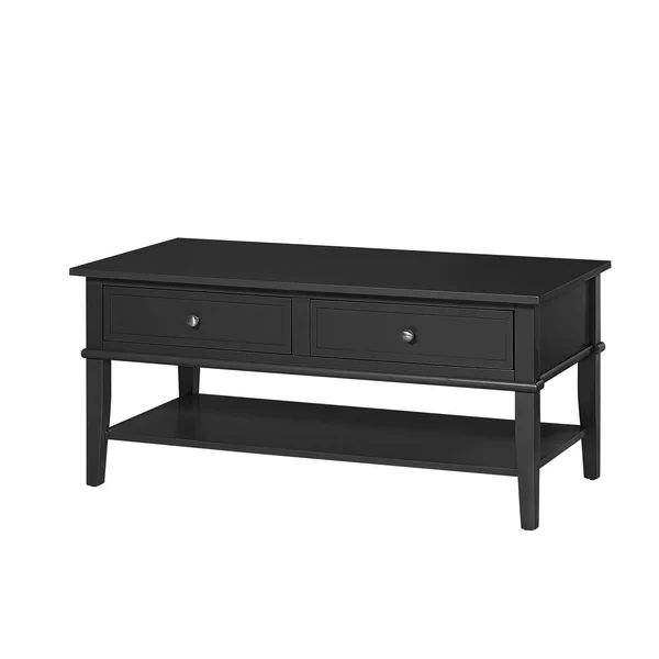 Desert Fields Eclectic Boho Coffee Table - Black - Black
