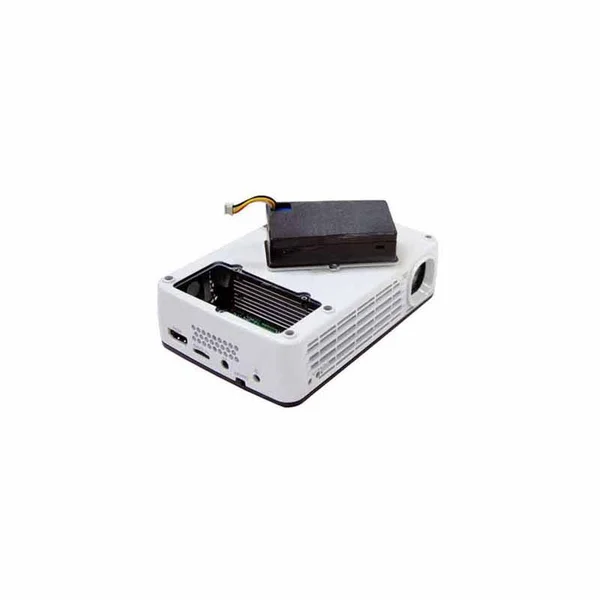 AAXA P300 Pico - Pocket WXGA DLP Projector with Stereo Speakers - 500 lumens - Black/White