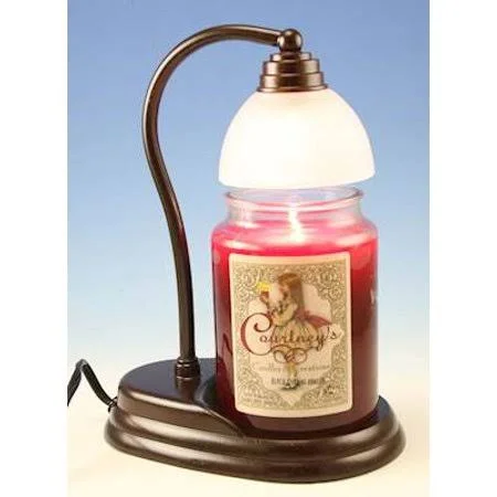 Aurora Bronze Candle Warmer and Courtneys 26 oz Candle - Fresh Air
