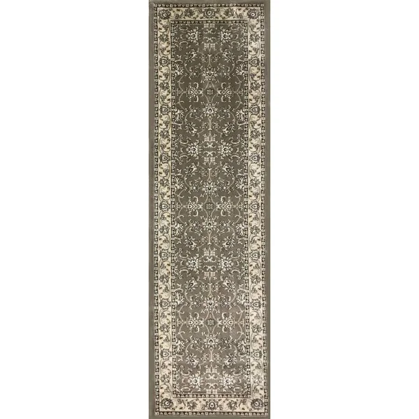 Admire Home Living Plaza Area Rug - 2&2 inch x 7&7 inch - Brown