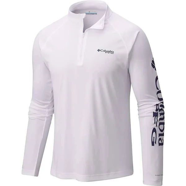 Columbia Men's Terminal Tackle 1/4 Zip Top - LT - White, Nightshade