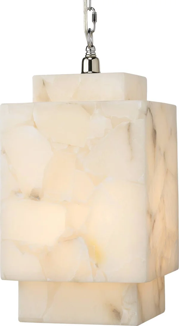 Jamie Young Borealis Cube Pendant Alabaster