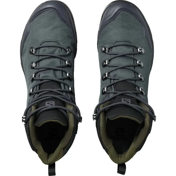 Salomon Men's Outback 500 GTX Boots Ebony, Black, Grape Leaf 9