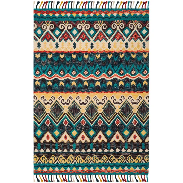 Safavieh Aspen Blue/Red 2 ft. x 9 ft. Runner Rug