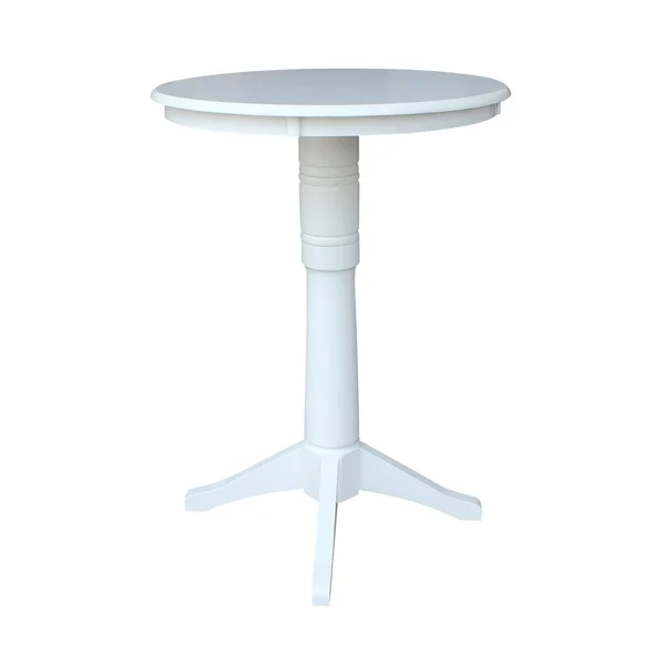 International Concepts 30x22 Round Top Pedestal Table - 34.9x22H - Espresso